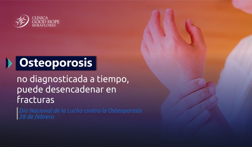 Osteoporosis no diagnosticada a tiempo pueden desencadenar fracturas
