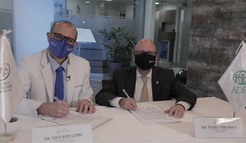 Clínica Good Hope firma convenio con ADRA PERÚ