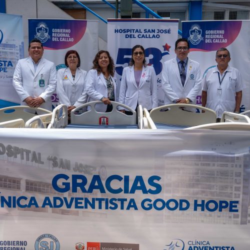 Clínica Adventista Good Hope dona 20 camas hospitalarias al Hospital San José del Callao